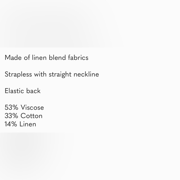 NWT Strapless linen blend jumpsuit S - Picture 7 of 7